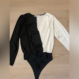 Bodysuit white/black